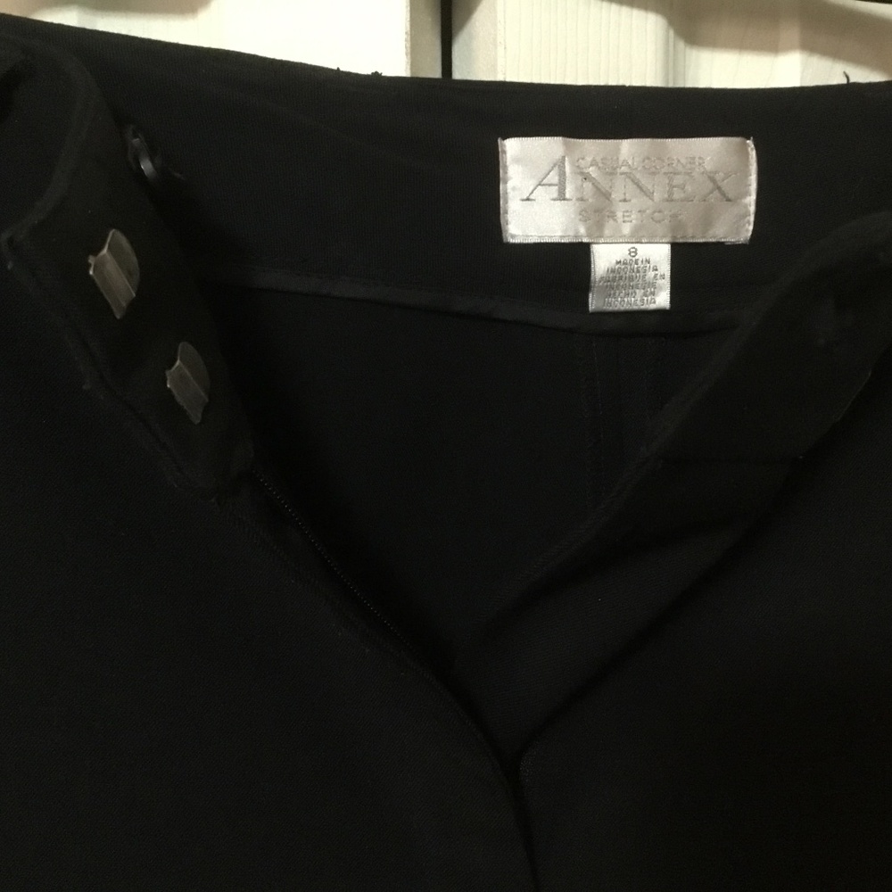 Casual Corner Annex Stretch Pants Zipper front Belt loops - Picture 3 of 6